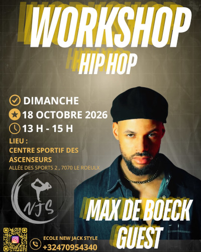 Workshop Hip Hop avec Max De Boeck